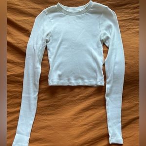 Aritzia Cropped Long Sleeve Shirt